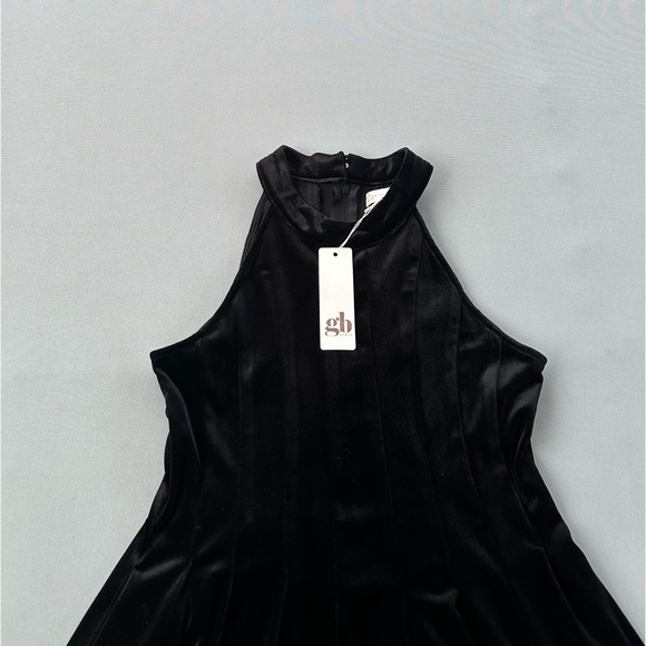 5 for $40 NWT gb girl velvet dress black girls size 12 - Picture 3 of 7